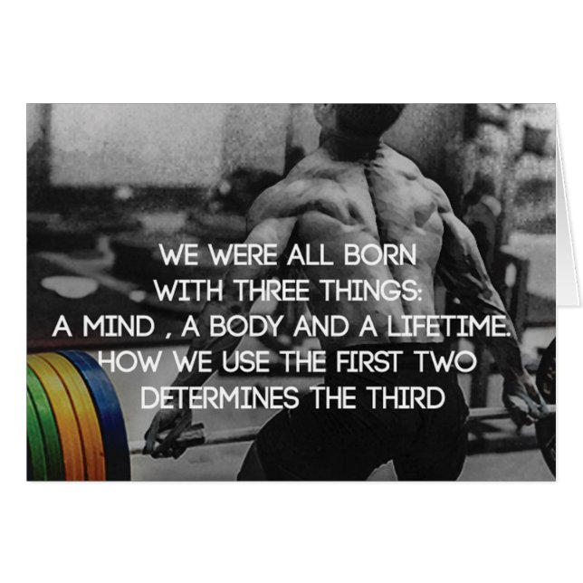 "Levantamiento de peso" Motivación del entrenamien (Anverso (Horizontal))