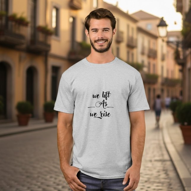 Levantamos mientras nos levantamos | Camiseta moti (Subido por el creador)
