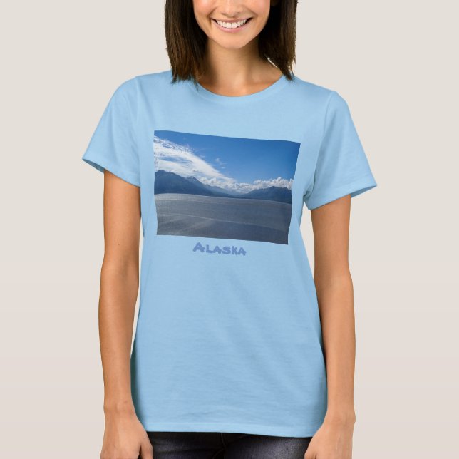 Levantando la camiseta de las montañas Alaska (Anverso)
