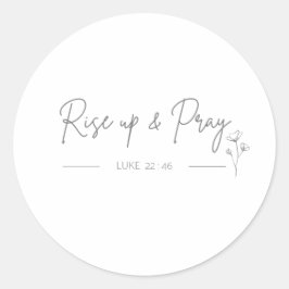 levántate y reza Luke 22:46 floridos Pegatinas