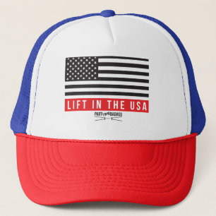 LEVANTE EN EL GORRA DEL CAMIONERO DE LOS E.E.U.U.