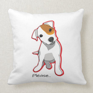 Levante por favor la almohada de Russell Terrier