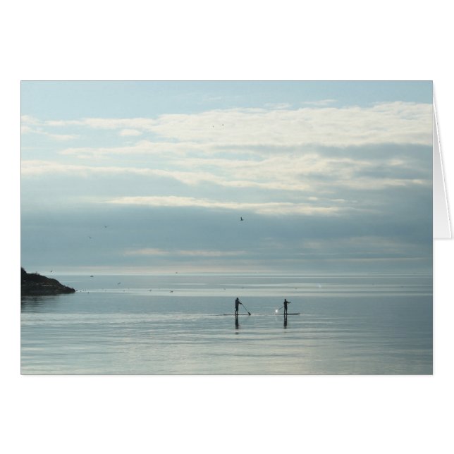 Levántese Paddleboarders en el lago Superior (Anverso (Horizontal))