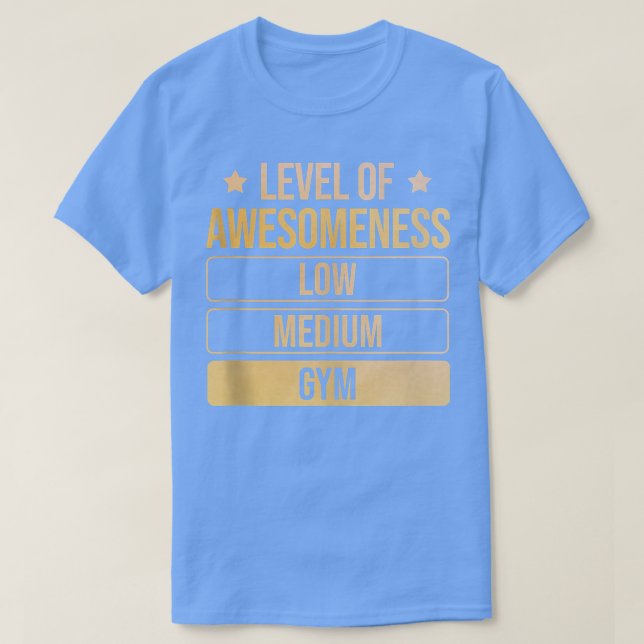 Level Of Awesomeness Gym Tank Top (Diseño del anverso)