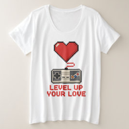 Level Up Your Love, Retro Pixel Gaming Design
