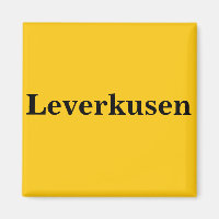 Leverkusen imán escudo oro Gleb