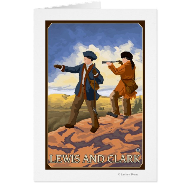 Lewis y Clark explorando el oeste (Frente)