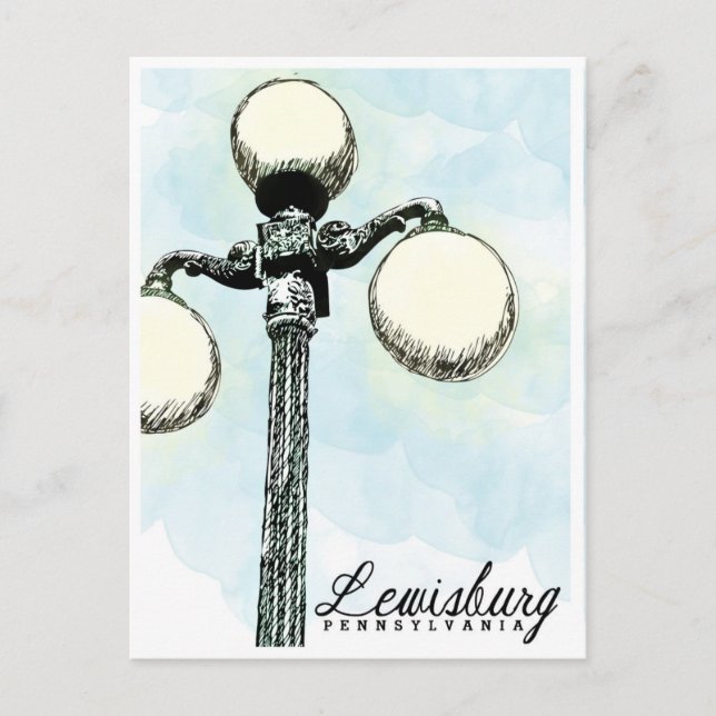 Lewisburg, Postal Histórico De La Luz De La AP (Anverso)
