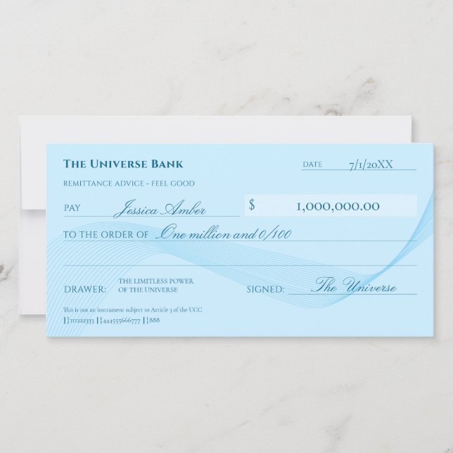 Ley de atracción elegante verificación de la abund (Anverso)