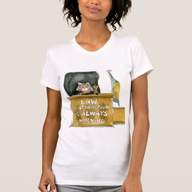 Ley De Atracción Siempre Trabajando Con Camisa (Anverso)