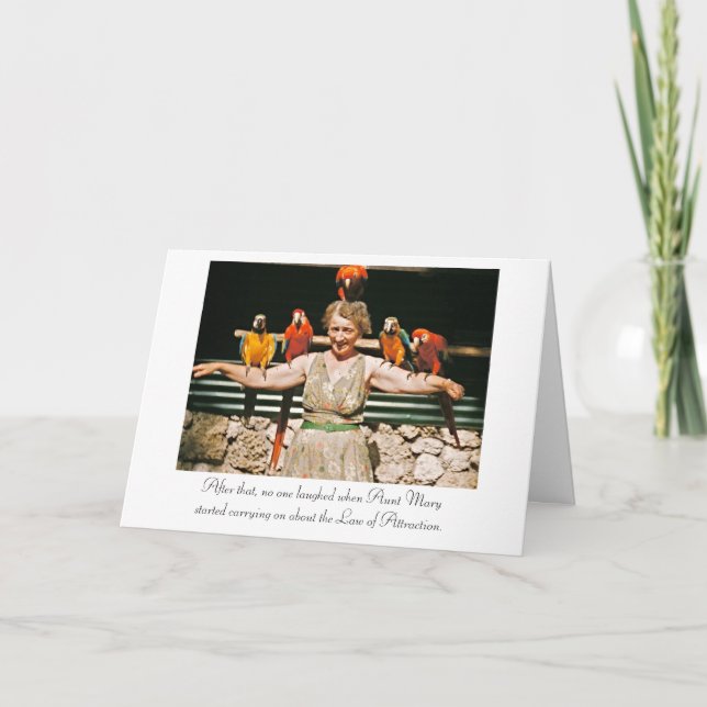 Ley de la tarjeta de cumpleaños de la atracción (Anverso)