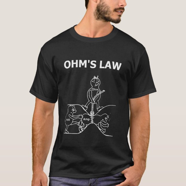 Ley de Ohm Ingeniero Eléctrico Ohm Camiseta Electr (Anverso)