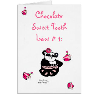LEY DEL GUSTO POR LO DULCE DEL CHOCOLATE