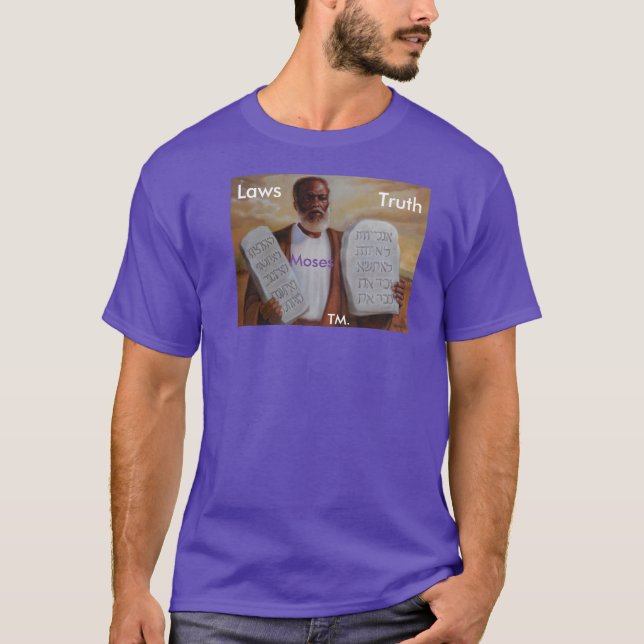 Ley y la camiseta oscura básica de los (Anverso)