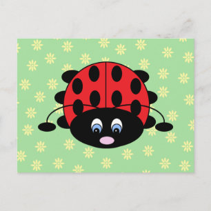 Leybug con tarjeta postal de flores