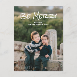 Leyenda blanca simple: tarjeta postal para fotos m