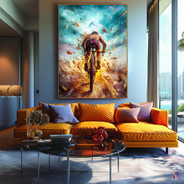 Leyenda de ciclismo de montaña - Arte deportivo di