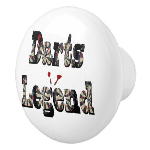 Leyenda de dardos, pomo de cerámica