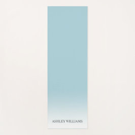 Leyenda de moda Monograma Blue Glow Ombre Yoga Mat