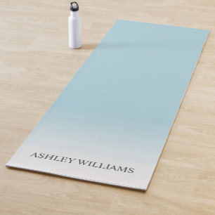 Leyenda de moda Monograma Blue Glow Ombre Yoga Mat