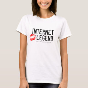 LEYENDA DEL INTERNET, CAMISA DE S DE LA MUJER ROJA