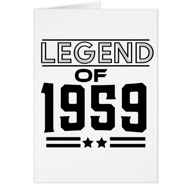 leyenda vintage de 1959 (Frente)