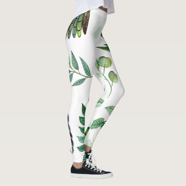 Leyendas de pájaros con flores Boho - Pantalones d (Derecha)