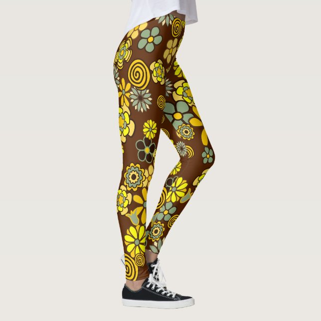 Leyendas florales Wild Wonder, leggings funky (Derecha)