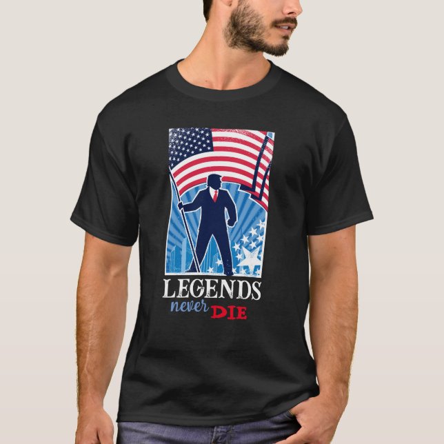 Leyendas nunca mueren camisetas de Trump 2024 para (Anverso)