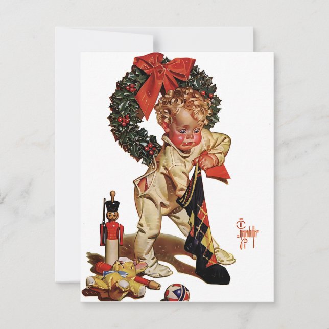 Leyendecker Media Noche de Navidad (Anverso)