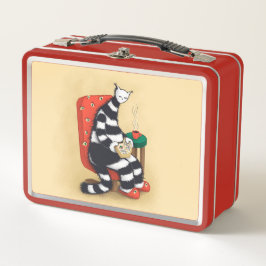 Leyendo el amante del libro del gato