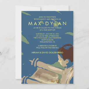 LEYENDO EL Bar TORAH Invitación Mitzvah2