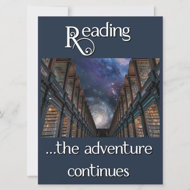 Leyendo, la aventura continúa (Anverso)