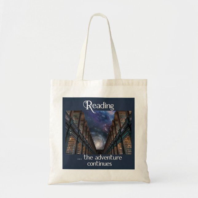 Leyendo... la aventura continúa con la bolsa Tote (Frente)
