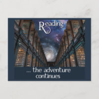 Leyendo... la aventura continúa con la postal