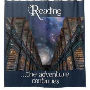 Leyendo ... la aventura continúa cortina de ducha
