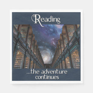 Leyendo... la aventura continúa la servilleta