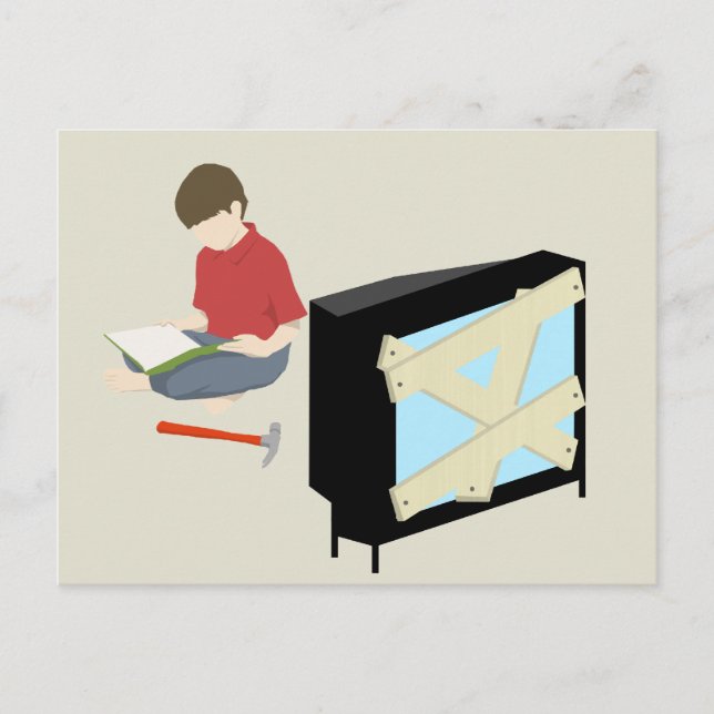 Leyendo postal (Anverso)