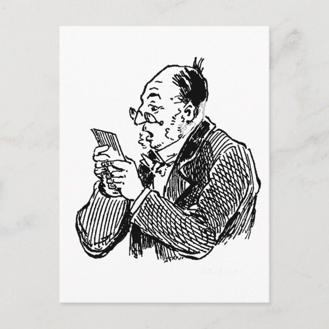 Leyendo una postal (Anverso)