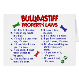 Leyes 2 de la propiedad de BULLMASTIFF