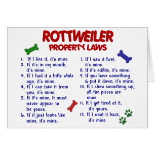 Leyes 2 de la propiedad de ROTTWEILER