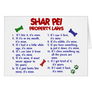 Leyes 2 de la propiedad de SHAR PEI