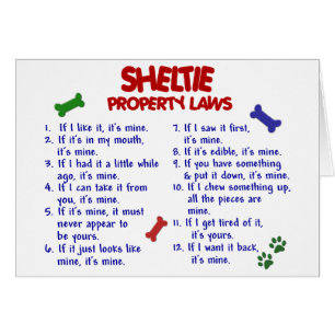 Leyes 2 de la propiedad de SHELTIE