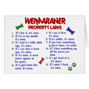 Leyes 2 de la propiedad de WEIMARANER