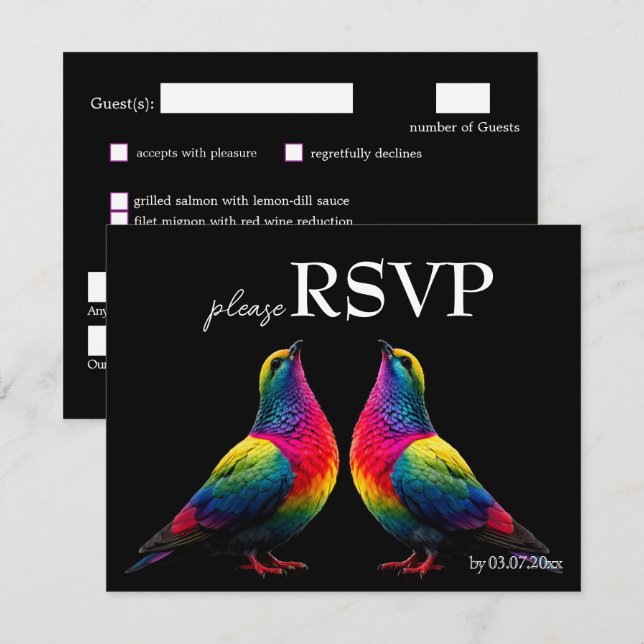 LGBT con menú – Palomas de la Promesa (Anverso / Reverso)
