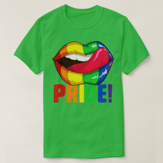 LGBT levanta orgullo de camiseta arco iris orgullo (Diseño del anverso)