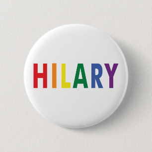 LGBT para el botón de Hillary Clinton Pinback