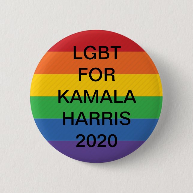 LGBT para el botón Kamala Harris 2020 (Anverso)