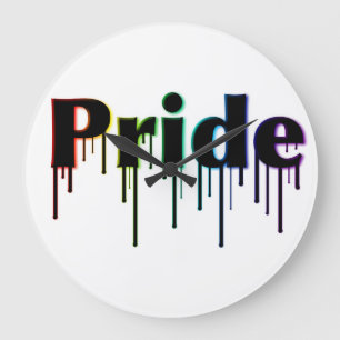 LGBT+ Reloj de pared del orgullo
