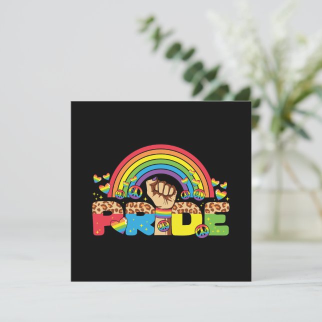 LGBTQ - Orgullo y arcoiris (Anverso de pie)